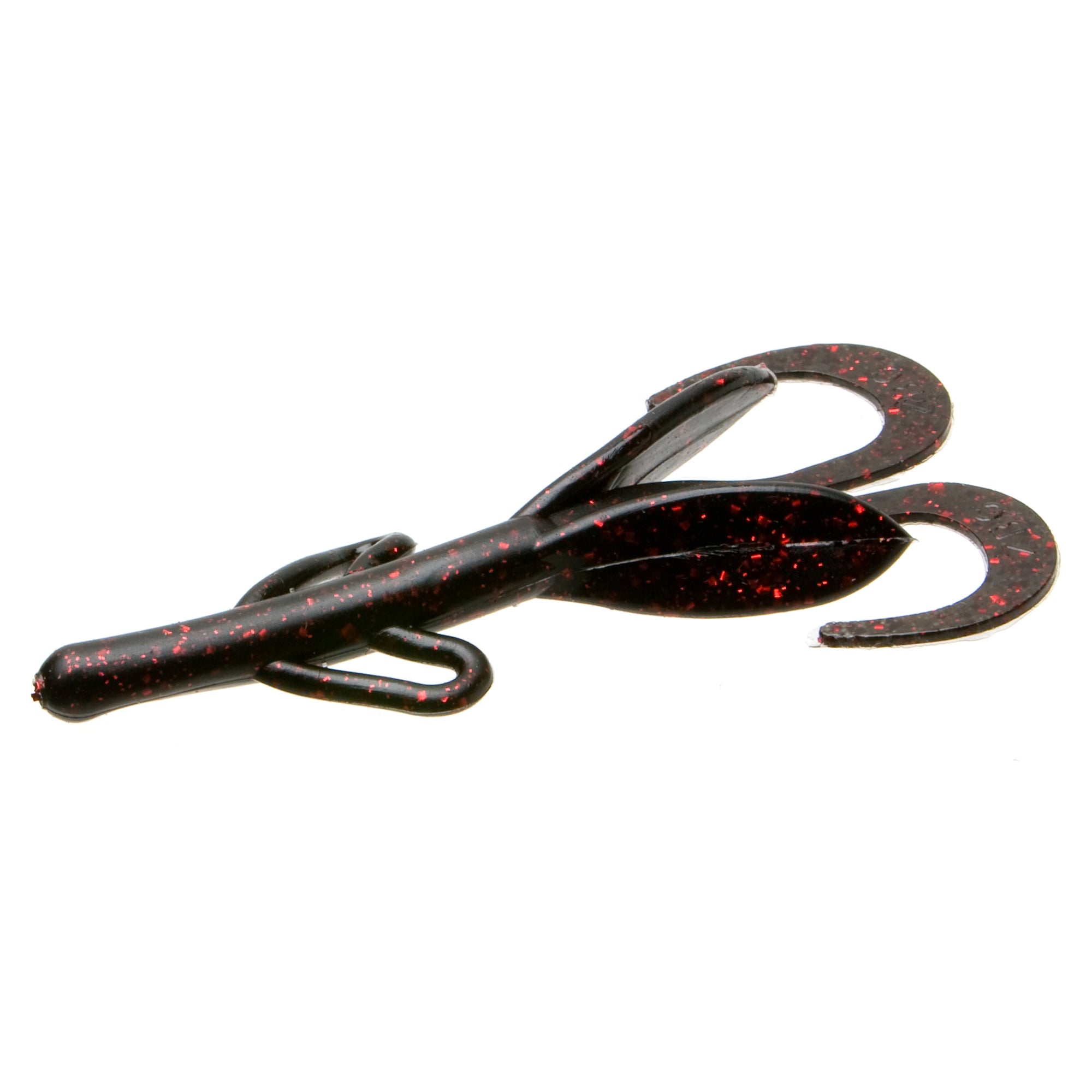 Zoom Baby Brush Hog 6'', Black Red Glitter